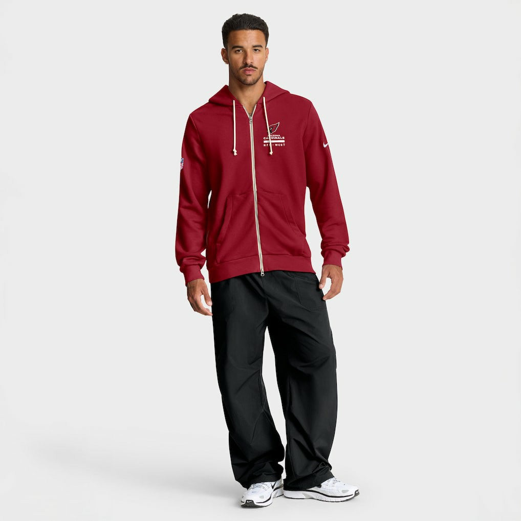 Arizona Cardinals Sideline Standard Issue Utility Player Dri-FIT Full-Zip Hoodie - Cardinal - Nike