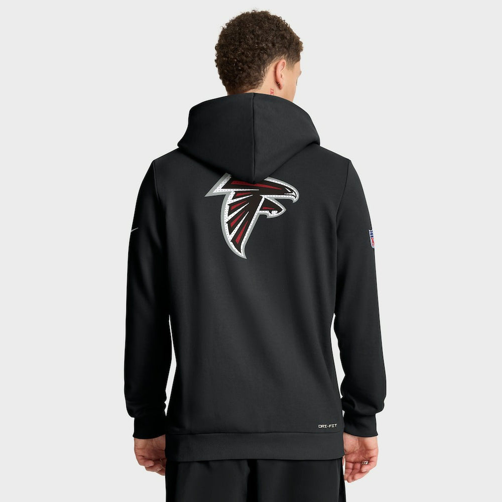 Atlanta Falcons Sideline Standard Issue Utility Player Dri-FIT Full-Zip Hoodie - Black - Nike