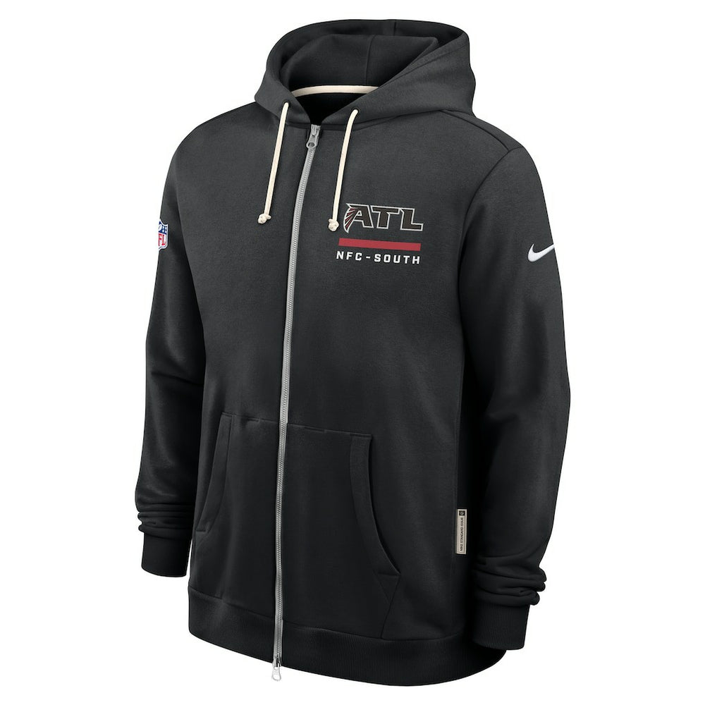 Atlanta Falcons Sideline Standard Issue Utility Player Dri-FIT Full-Zip Hoodie - Black - Nike