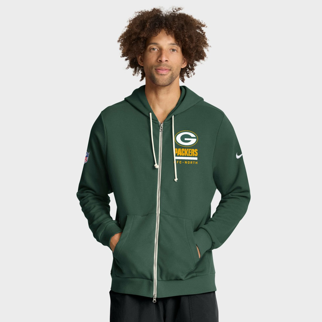Green Bay Packers Sideline Standard Issue Utility Player Dri-FIT Full-Zip Hoodie - Green - Nike