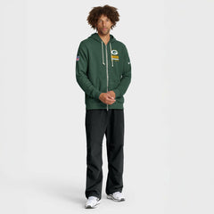 Green Bay Packers Sideline Standard Issue Utility Player Dri-FIT Full-Zip Hoodie - Green - Nike