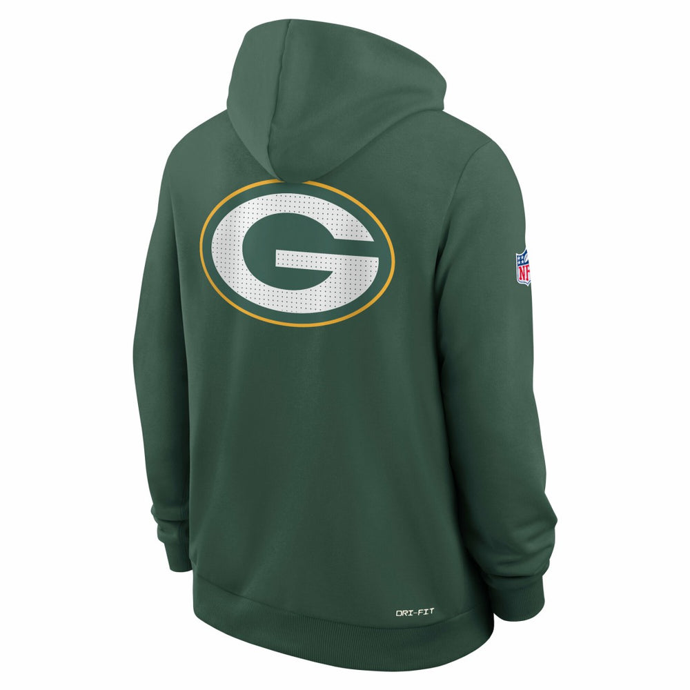 Green Bay Packers Sideline Standard Issue Utility Player Dri-FIT Full-Zip Hoodie - Green - Nike