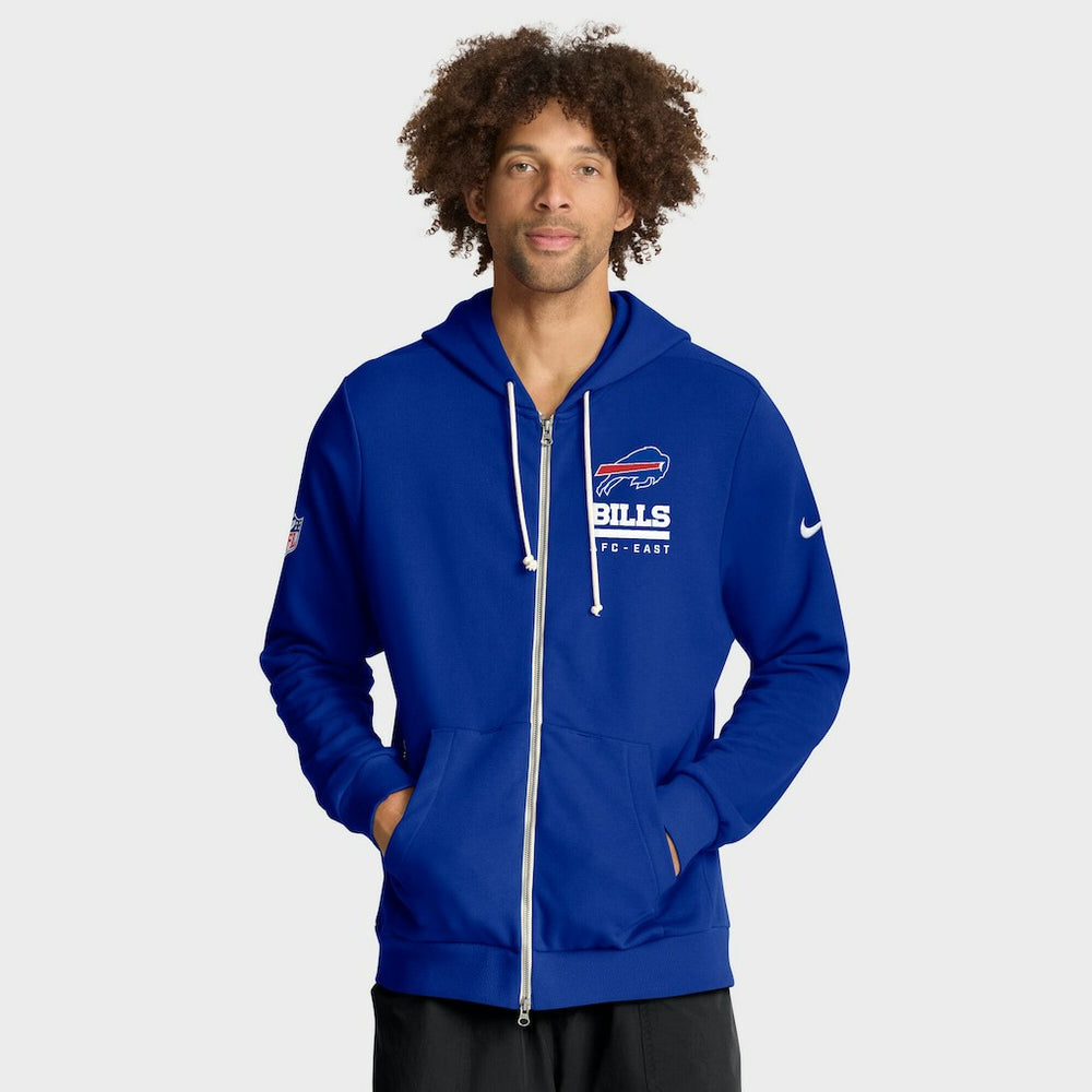 Buffalo Bills Sideline Standard Issue Utility Player Dri-FIT Full-Zip Hoodie - Royal - Nike