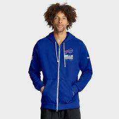 Buffalo Bills Sideline Standard Issue Utility Player Dri-FIT Full-Zip Hoodie - Royal - Nike
