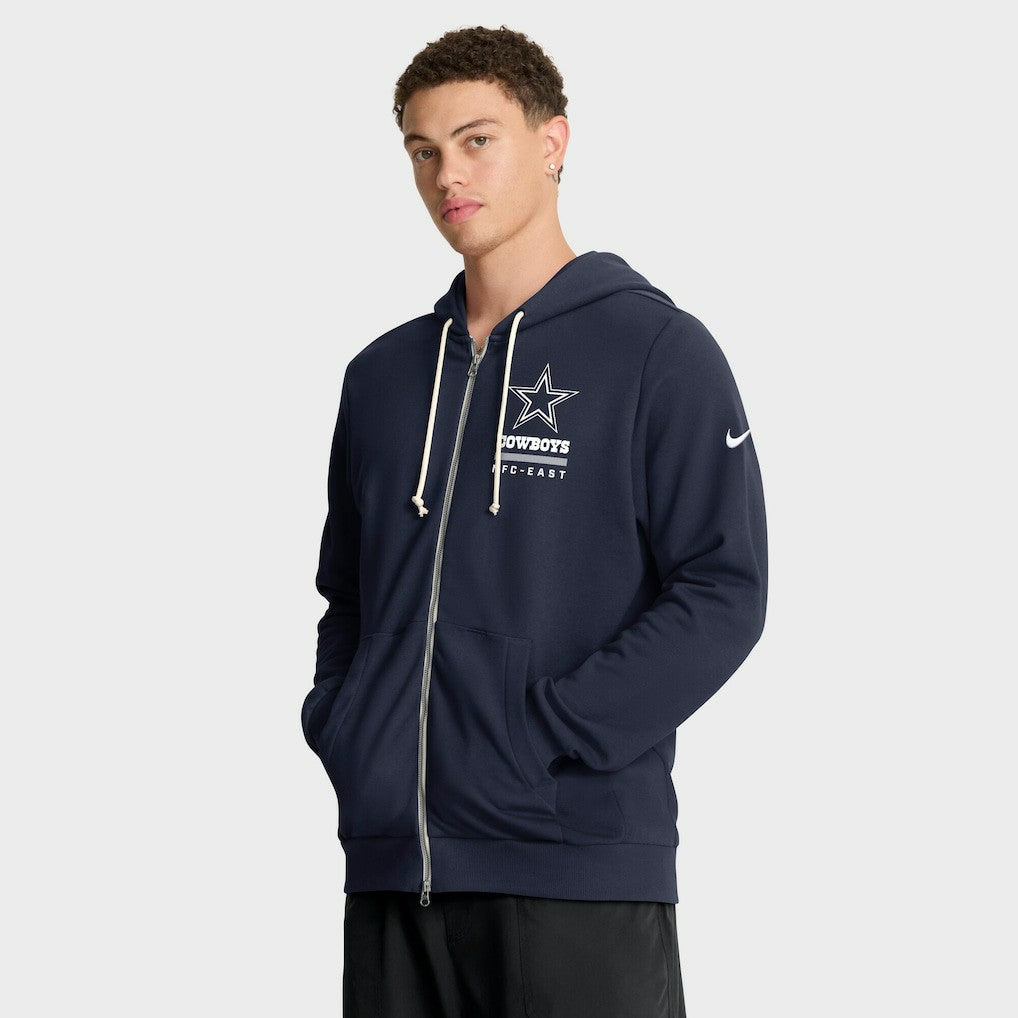 Dallas Cowboys Sideline Standard Issue Utility Player Dri-FIT Full-Zip Hoodie - Navy - Nike