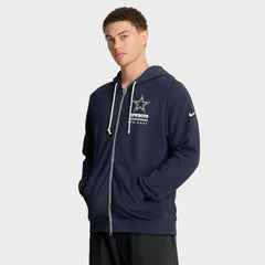 Dallas Cowboys Sideline Standard Issue Utility Player Dri-FIT Full-Zip Hoodie - Navy - Nike