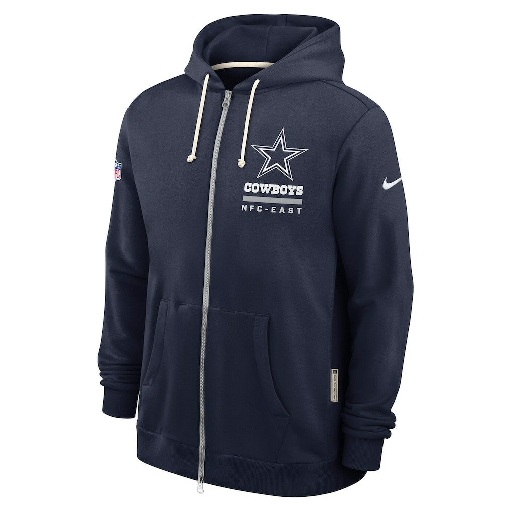 Dallas Cowboys Sideline Standard Issue Utility Player Dri-FIT Full-Zip Hoodie - Navy - Nike