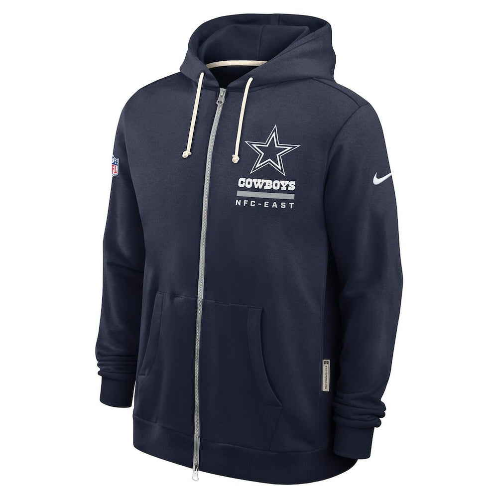 Dallas Cowboys Sideline Standard Issue Utility Player Dri-FIT Full-Zip Hoodie - Navy - Nike