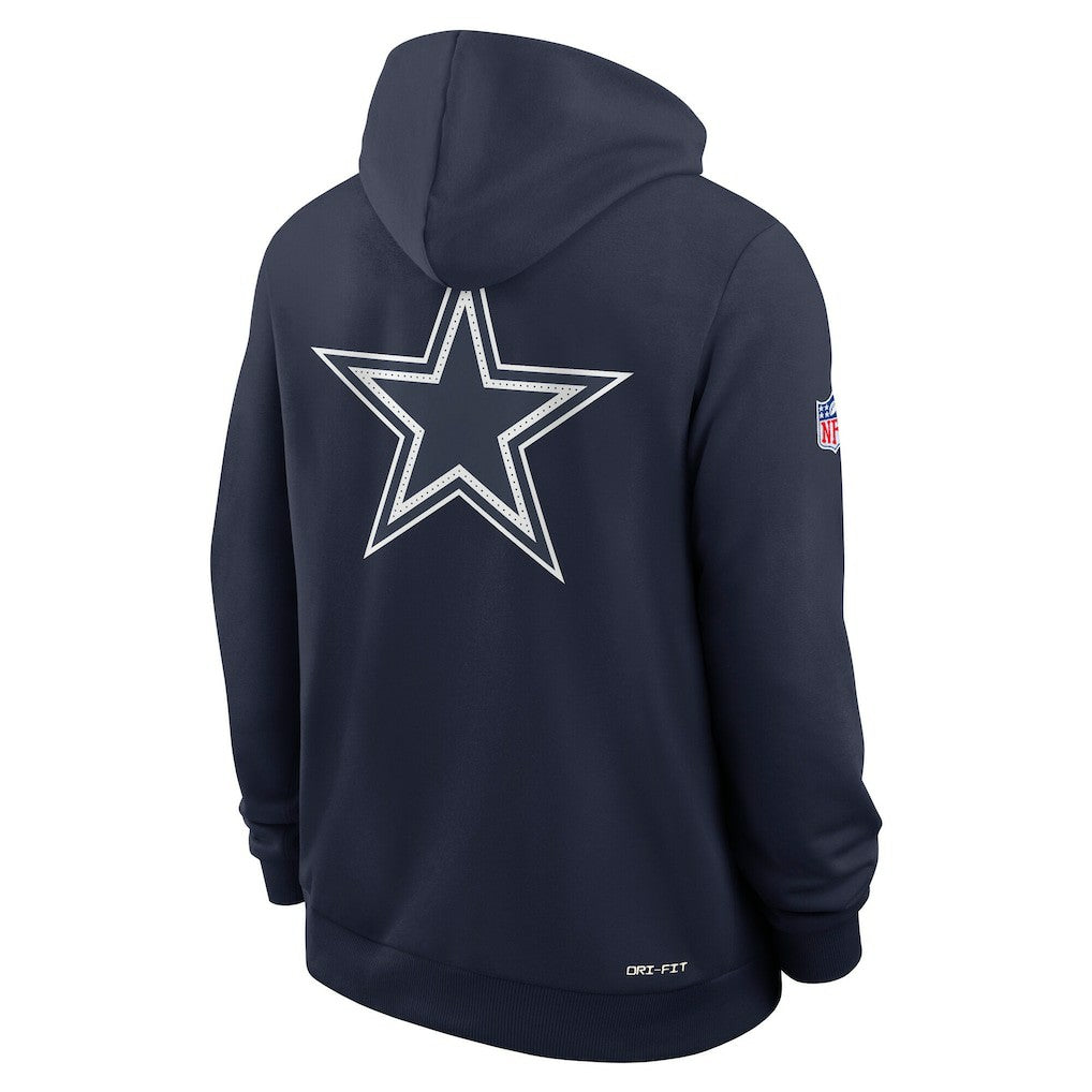 Dallas Cowboys Sideline Standard Issue Utility Player Dri-FIT Full-Zip Hoodie - Navy - Nike