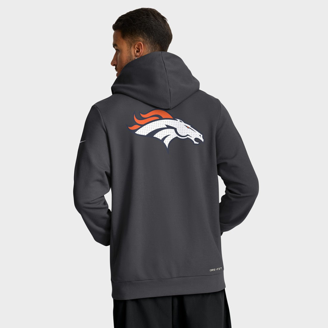 Denver Broncos Sideline Standard Issue Utility Player Dri-FIT Full-Zip Hoodie - Anthracite - Nike