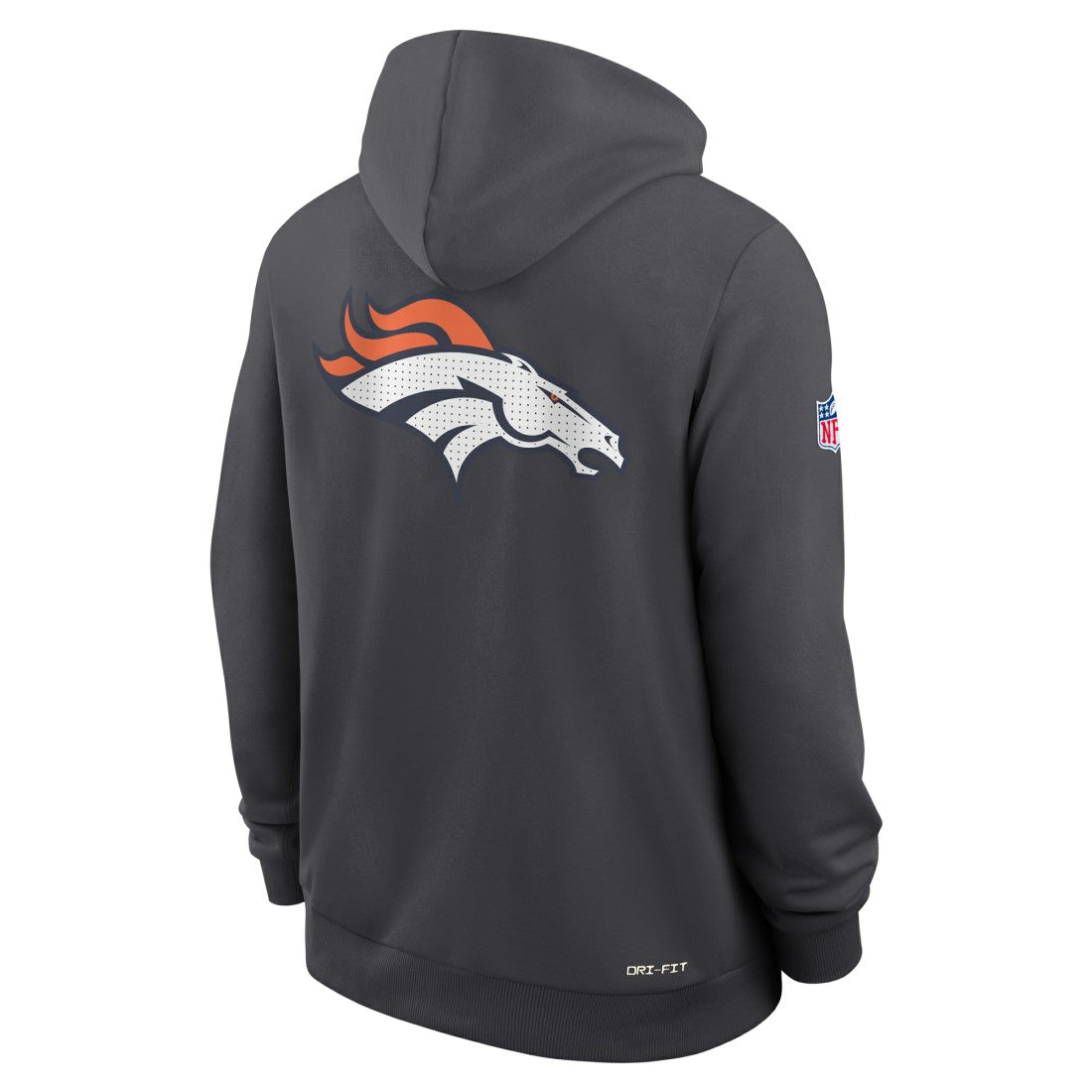 Denver Broncos Sideline Standard Issue Utility Player Dri-FIT Full-Zip Hoodie - Anthracite - Nike