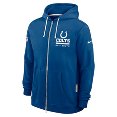 Indianapolis Colts Sideline Standard Issue Utility Player Dri-FIT Full-Zip Hoodie - Royal - Nike