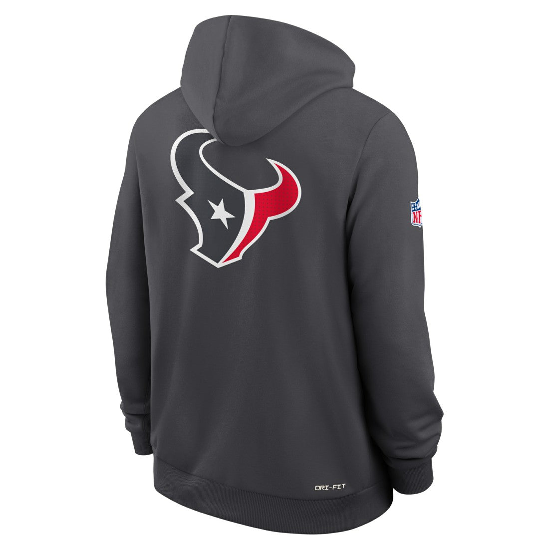 Houston Texans Sideline Standard Issue Utility Player Dri-FIT Full-Zip Hoodie - Anthracite - Nike