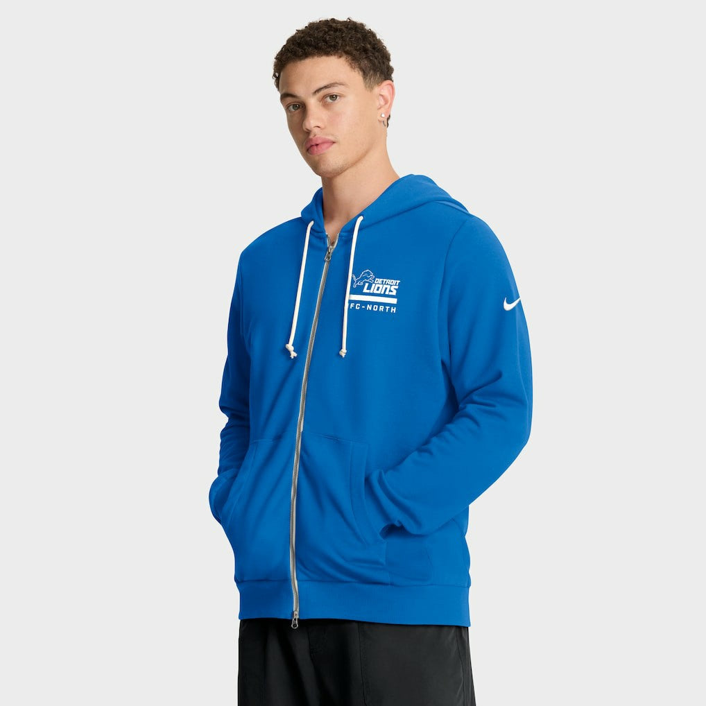 Detroit Lions Sideline Standard Issue Utility Player Dri-FIT Full-Zip Hoodie - Blue - Nike