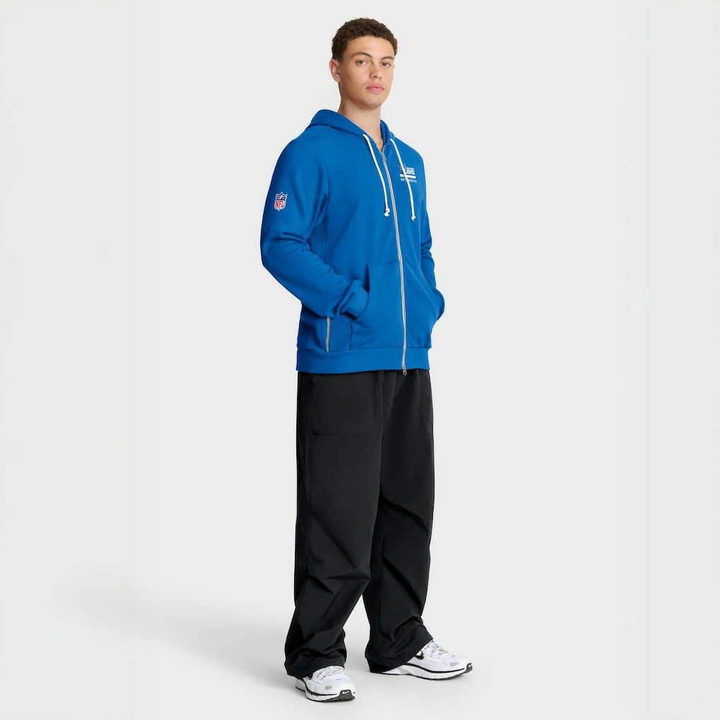 Detroit Lions Sideline Standard Issue Utility Player Dri-FIT Full-Zip Hoodie - Blue - Nike