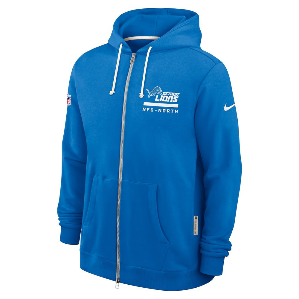 Detroit Lions Sideline Standard Issue Utility Player Dri-FIT Full-Zip Hoodie - Blue - Nike