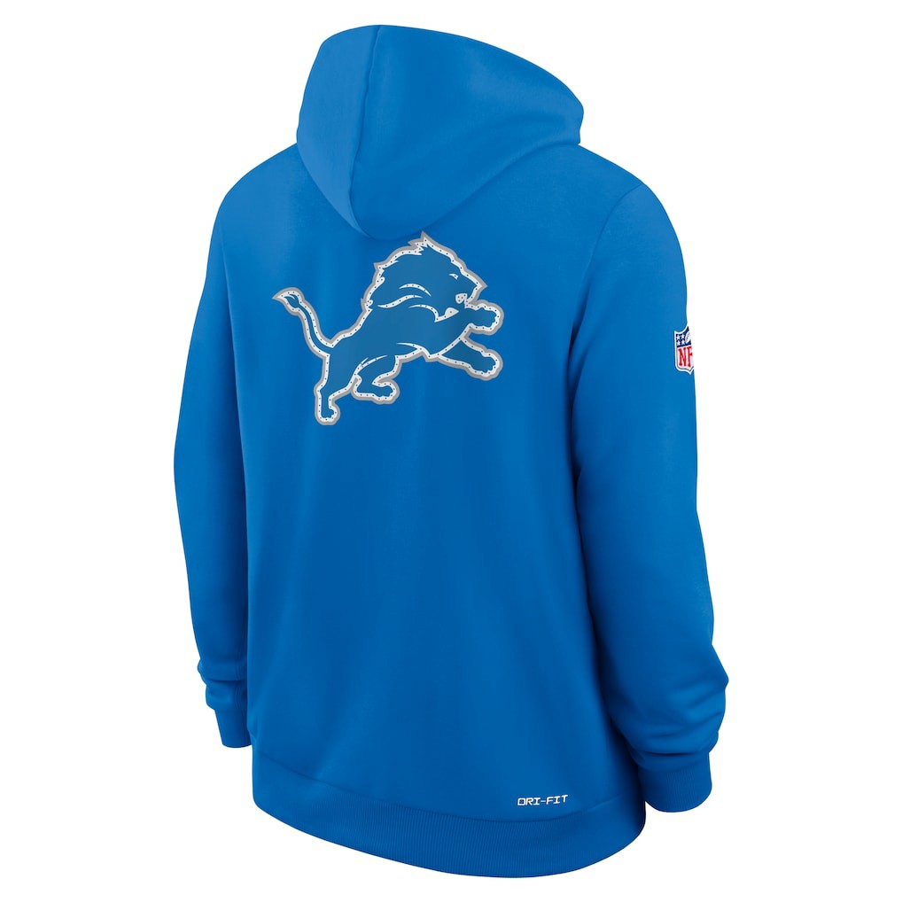 Detroit Lions Sideline Standard Issue Utility Player Dri-FIT Full-Zip Hoodie - Blue - Nike