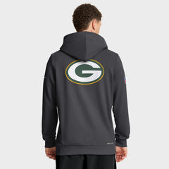 Green Bay Packers Sideline Standard Issue Utility Player Dri-FIT Full-Zip Hoodie - Anthracite - Nike