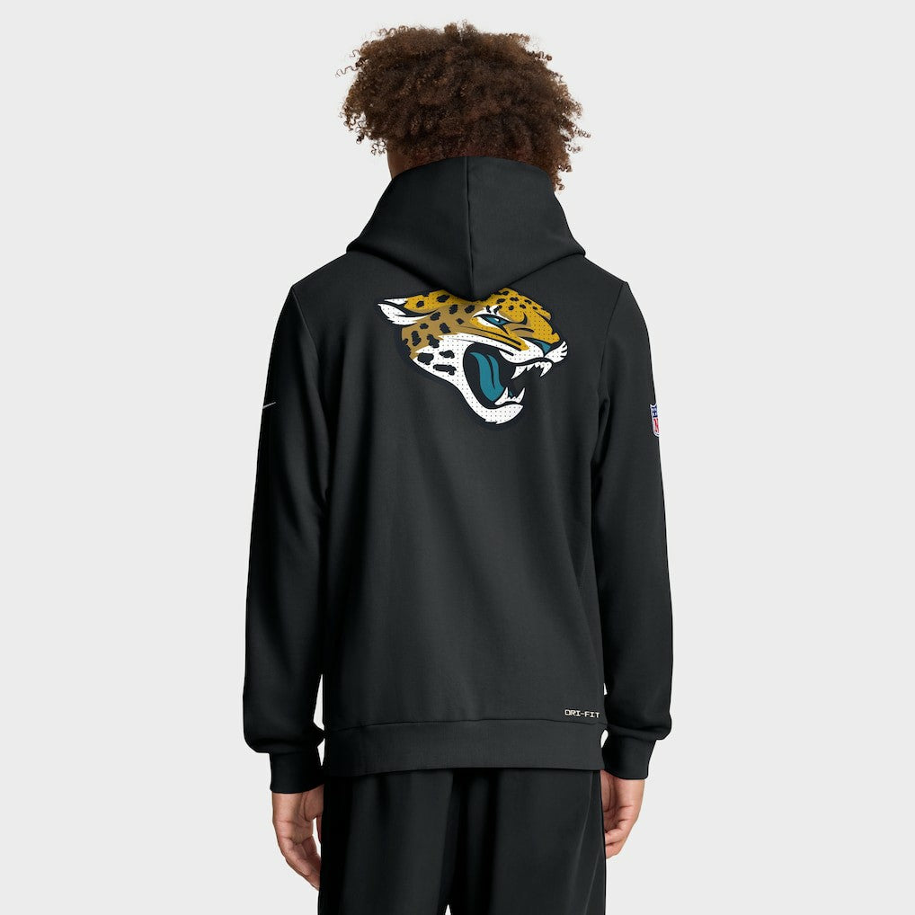 Jacksonville Jaguars Sideline Standard Issue Utility Player Dri-FIT Full-Zip Hoodie - Black - Nike