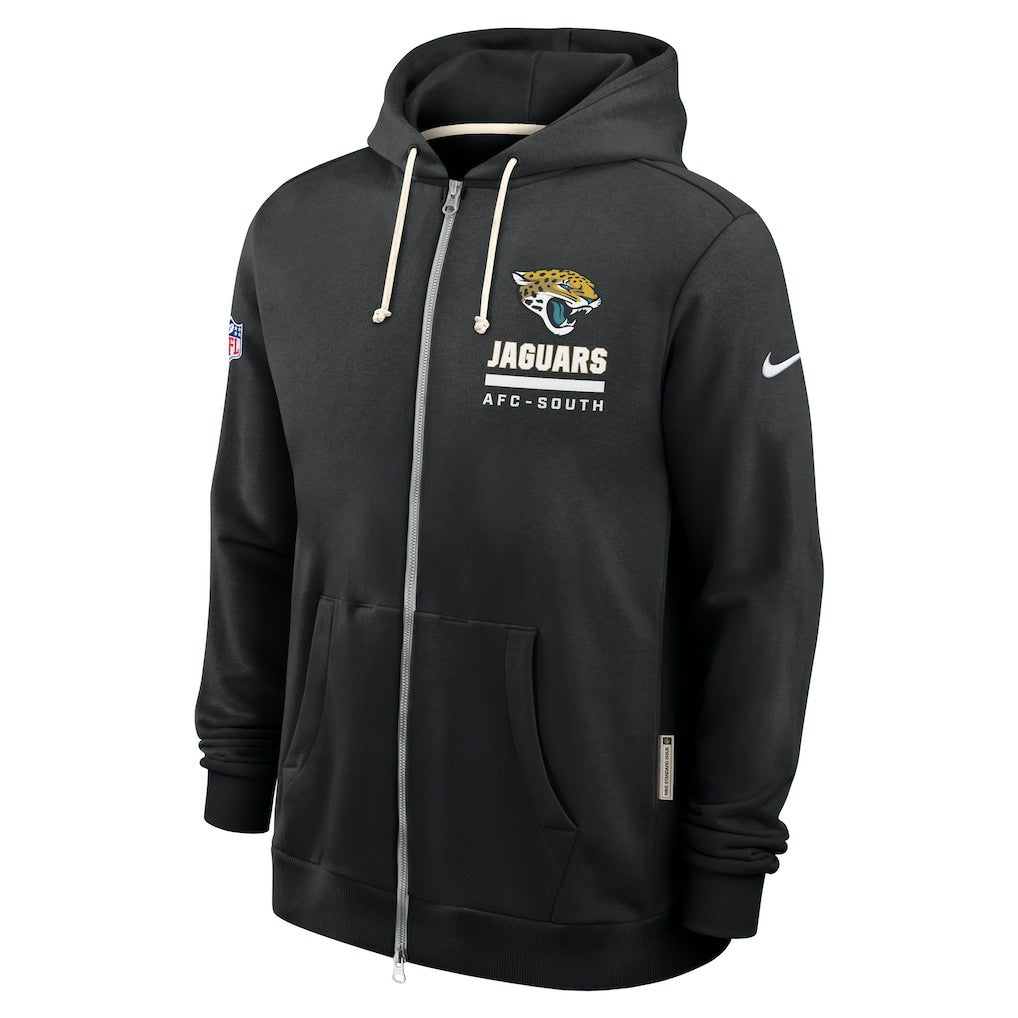 Jacksonville Jaguars Sideline Standard Issue Utility Player Dri-FIT Full-Zip Hoodie - Black - Nike