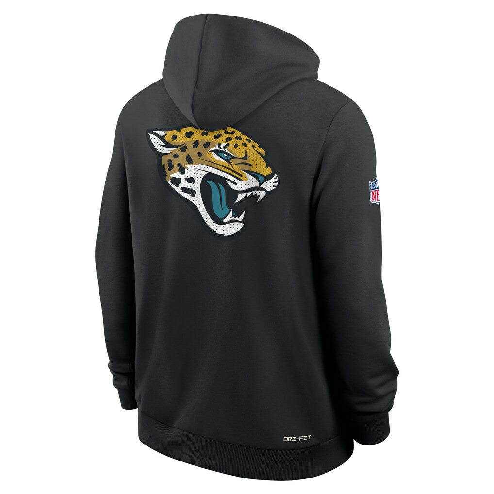 Jacksonville Jaguars Sideline Standard Issue Utility Player Dri-FIT Full-Zip Hoodie - Black - Nike