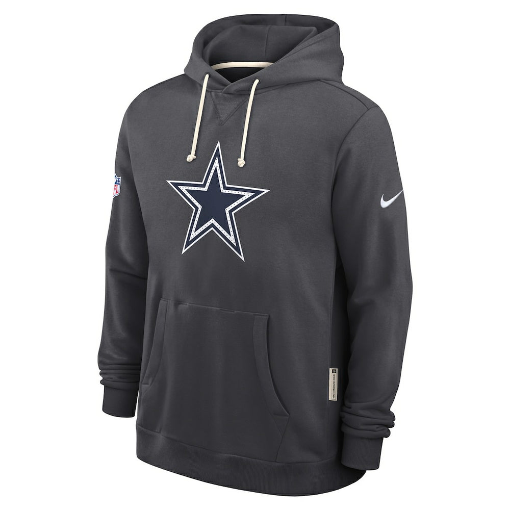 Dallas Cowboys Sideline Standard Issue Initial Home Dri-FIT Hoodie - Anthracite - Nike