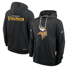 Minnesota Vikings Sideline Standard Issue Initial Home Dri-FIT Hoodie - Black - Nike