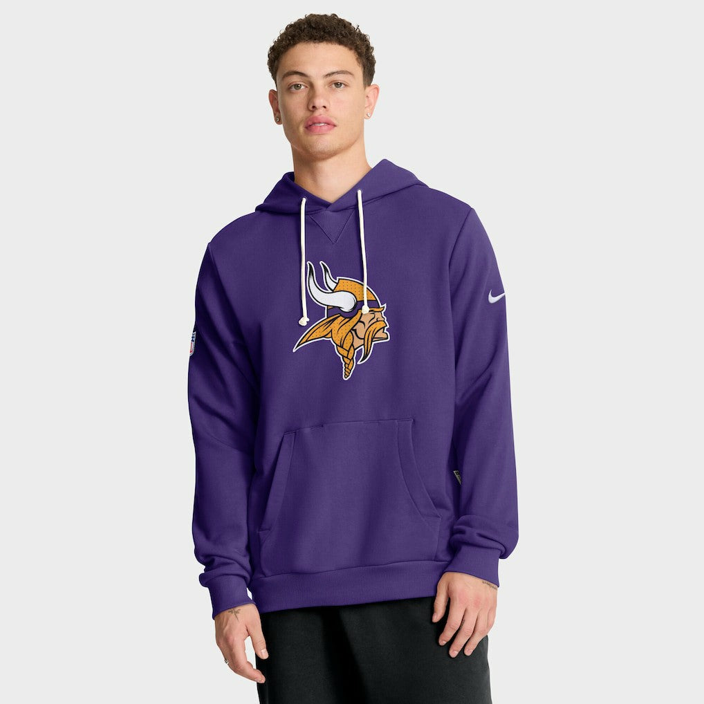 Minnesota Vikings Sideline Standard Issue Initial Home Dri-FIT Hoodie - Purple - Nike