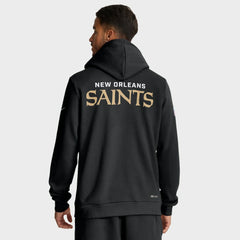 New Orleans Saints Sideline Standard Issue Initial Home Dri-FIT Hoodie - Black - Nike