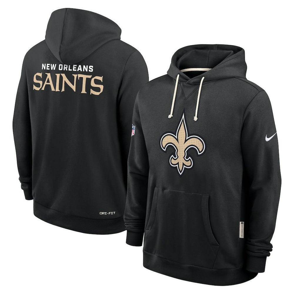 New Orleans Saints Sideline Standard Issue Initial Home Dri-FIT Hoodie - Black - Nike