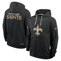 New Orleans Saints Sideline Standard Issue Initial Home Dri-FIT Hoodie - Black - Nike