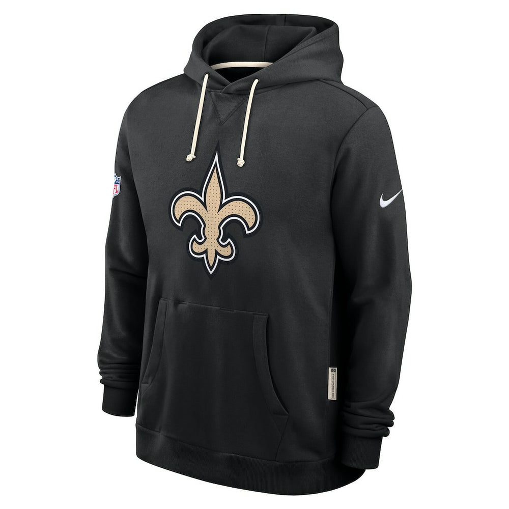 New Orleans Saints Sideline Standard Issue Initial Home Dri-FIT Hoodie - Black - Nike