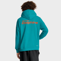 Miami Dolphins Sideline Standard Issue Initial Home Dri-FIT Hoodie - Aqua - Nike