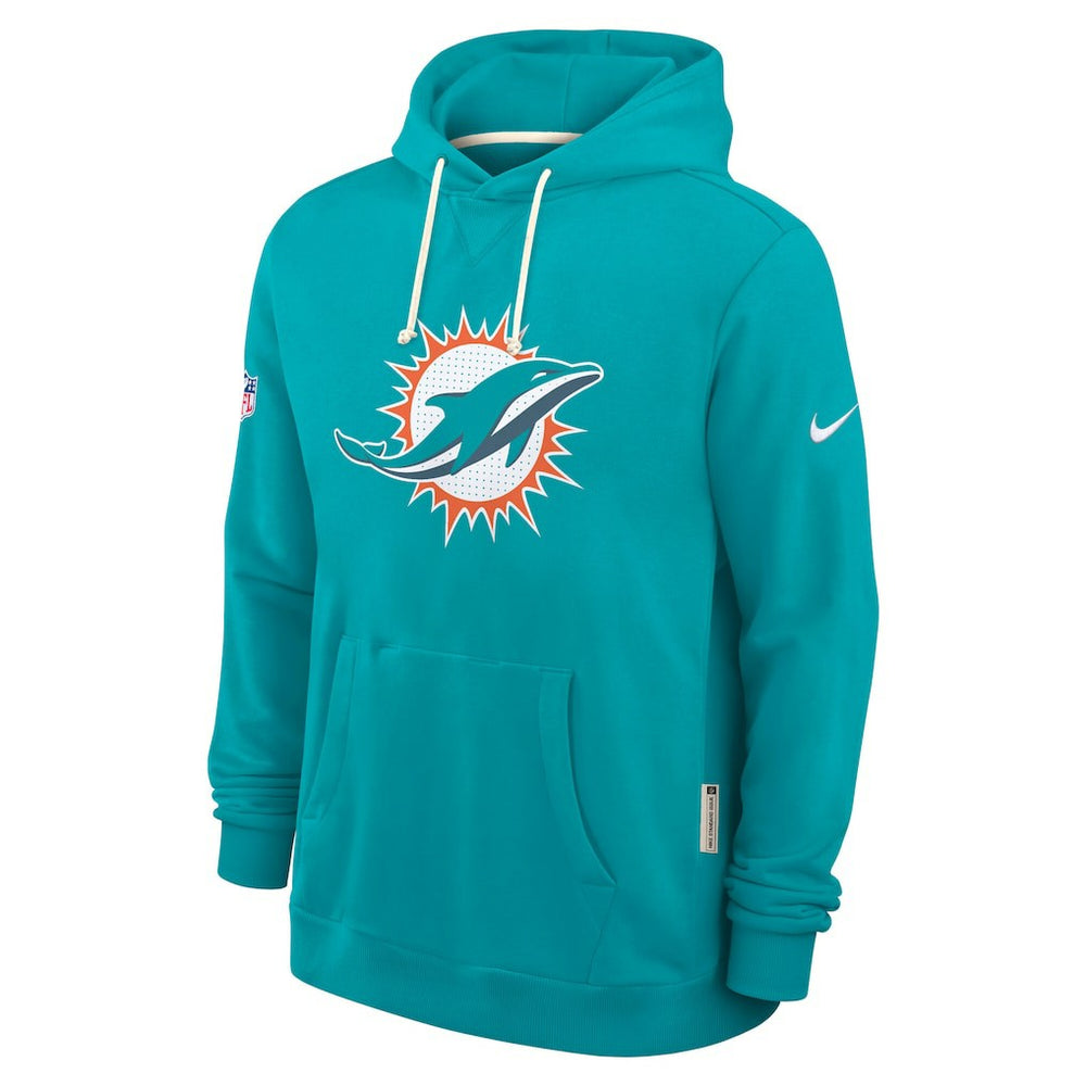 Miami Dolphins Sideline Standard Issue Initial Home Dri-FIT Hoodie - Aqua - Nike