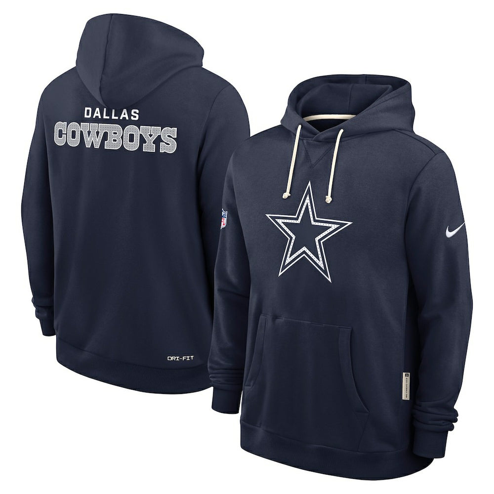 Dallas Cowboys Sideline Standard Issue Initial Home Dri-FIT Hoodie - Navy - Nike