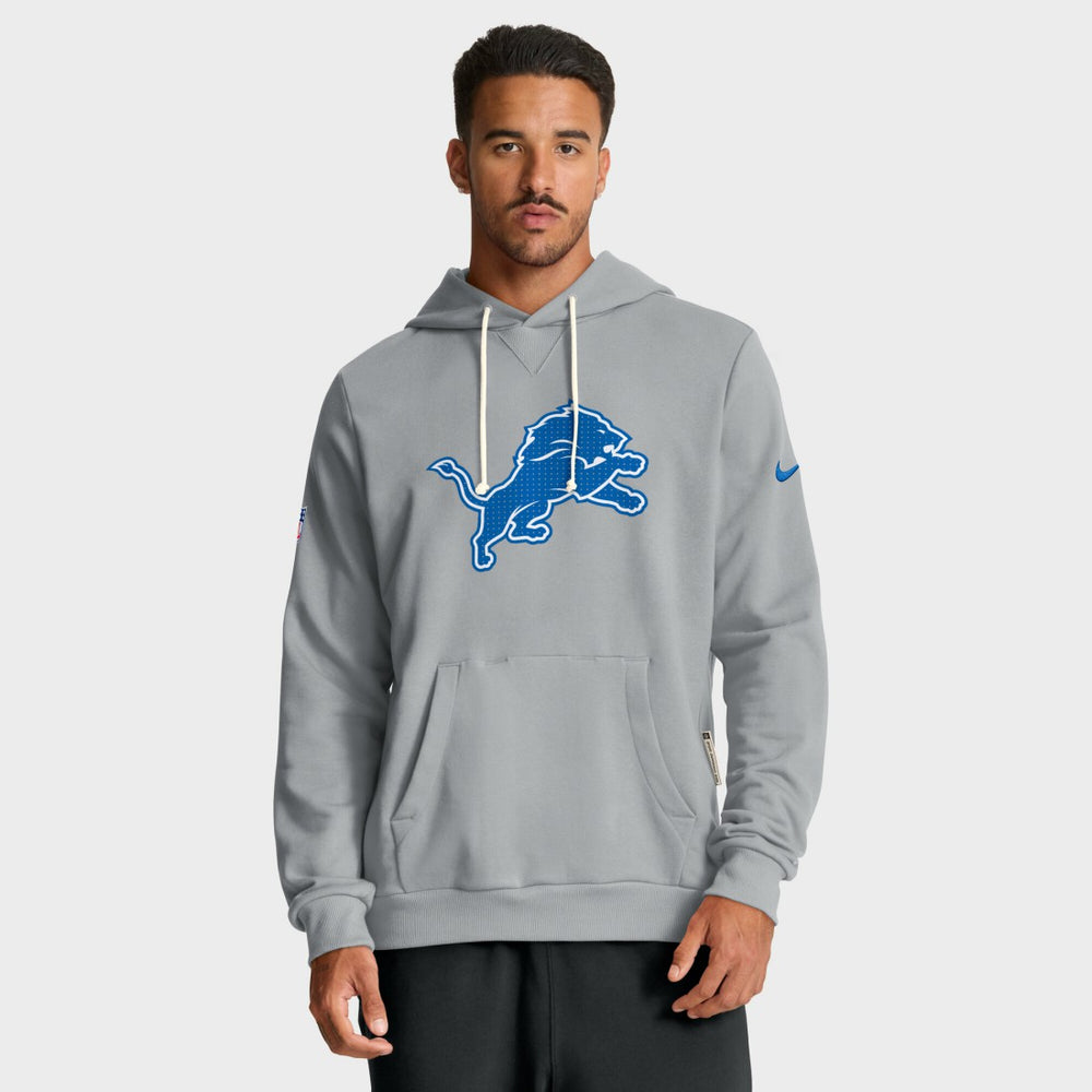 Detroit Lions Sideline Standard Issue Initial Home Dri-FIT Hoodie - Gray - Nike