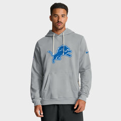 Detroit Lions Sideline Standard Issue Initial Home Dri-FIT Hoodie - Gray - Nike