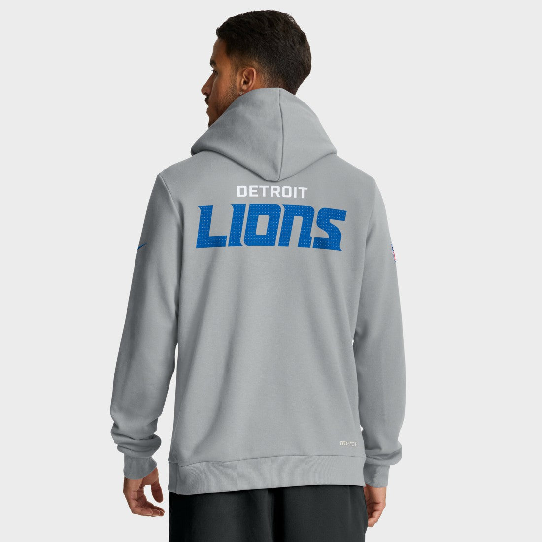 Detroit Lions Sideline Standard Issue Initial Home Dri-FIT Hoodie - Gray - Nike