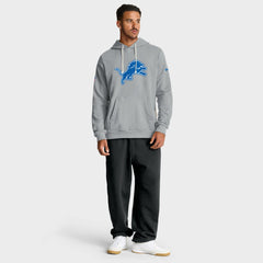 Detroit Lions Sideline Standard Issue Initial Home Dri-FIT Hoodie - Gray - Nike