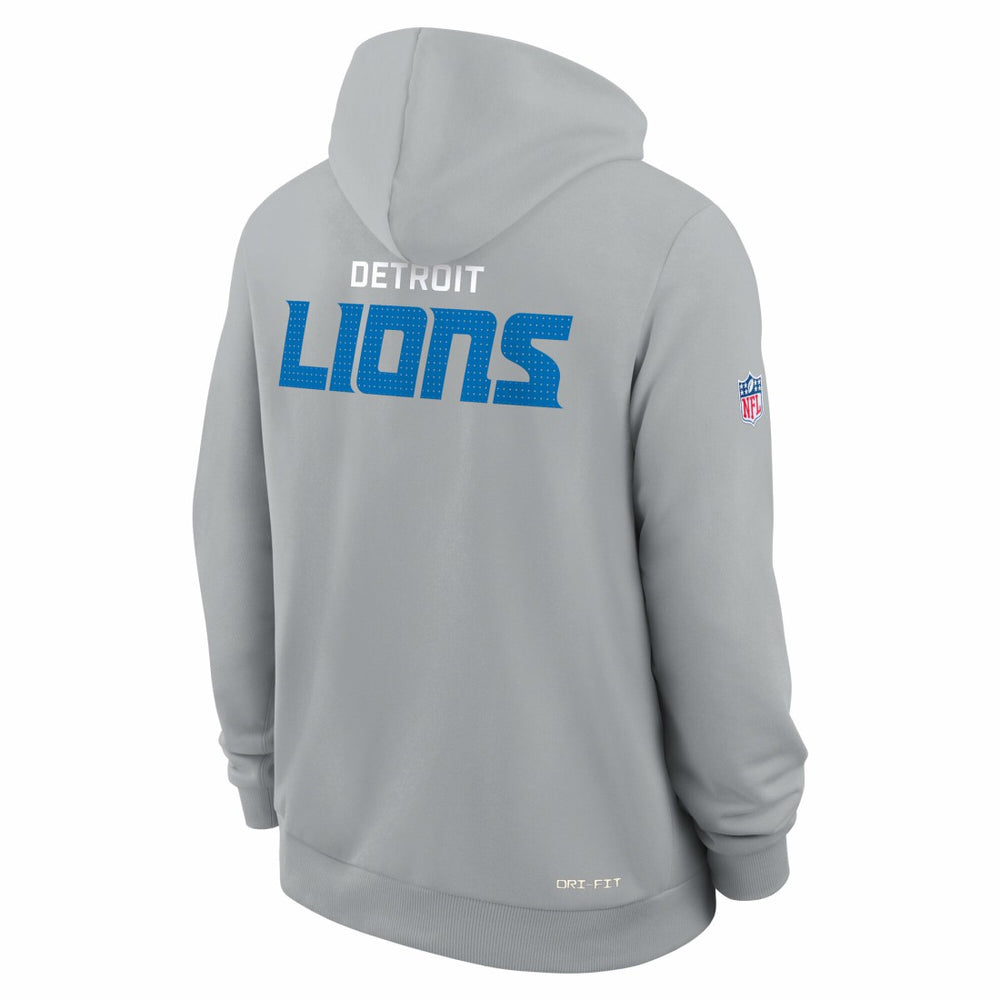 Detroit Lions Sideline Standard Issue Initial Home Dri-FIT Hoodie - Gray - Nike