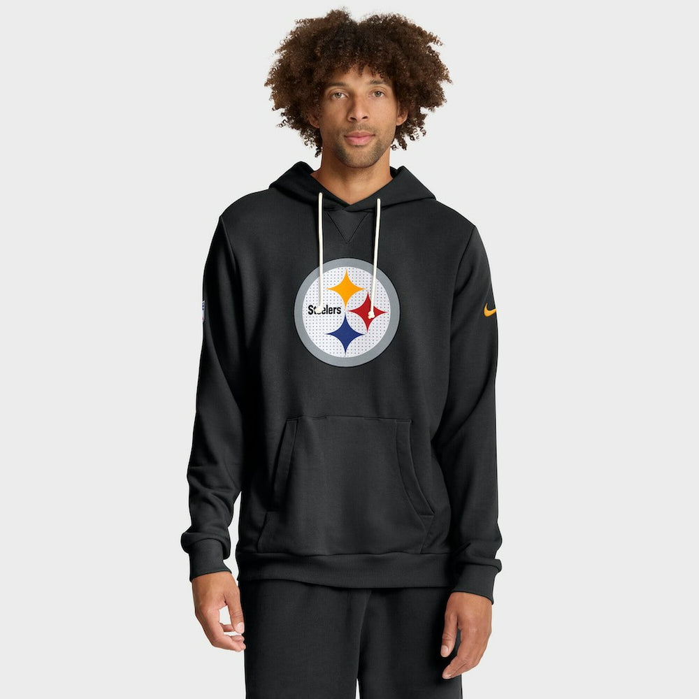 Pittsburgh Steelers Sideline Standard Issue Initial Home Dri-FIT Hoodie - Black - Nike