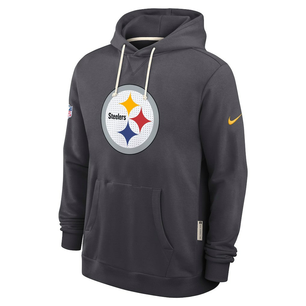 Pittsburgh Steelers Sideline Standard Issue Initial Home Dri-FIT Hoodie - Anthracite - Nike
