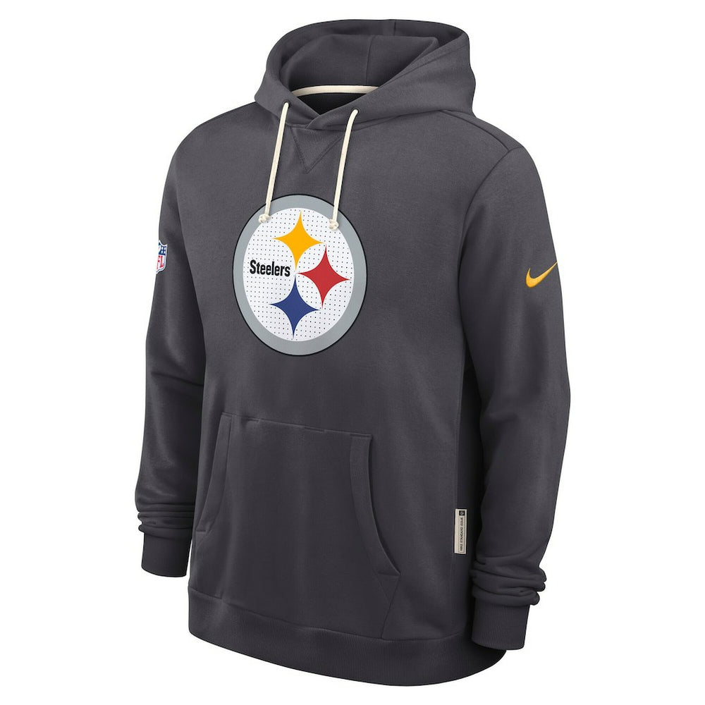 Pittsburgh Steelers Sideline Standard Issue Initial Home Dri-FIT Hoodie - Anthracite - Nike