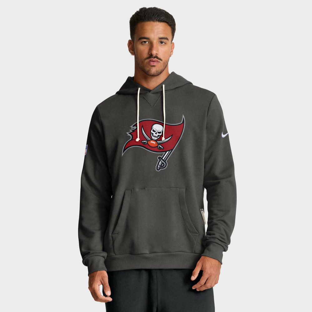 Tampa Bay Buccaneers Sideline Standard Issue Initial Home Dri-FIT Hoodie - Pewter - Nike