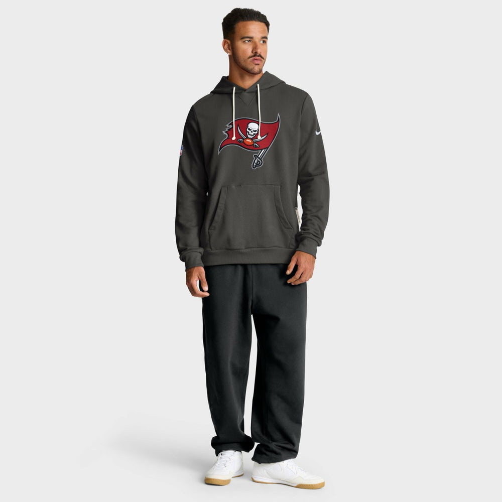 Tampa Bay Buccaneers Sideline Standard Issue Initial Home Dri-FIT Hoodie - Pewter - Nike
