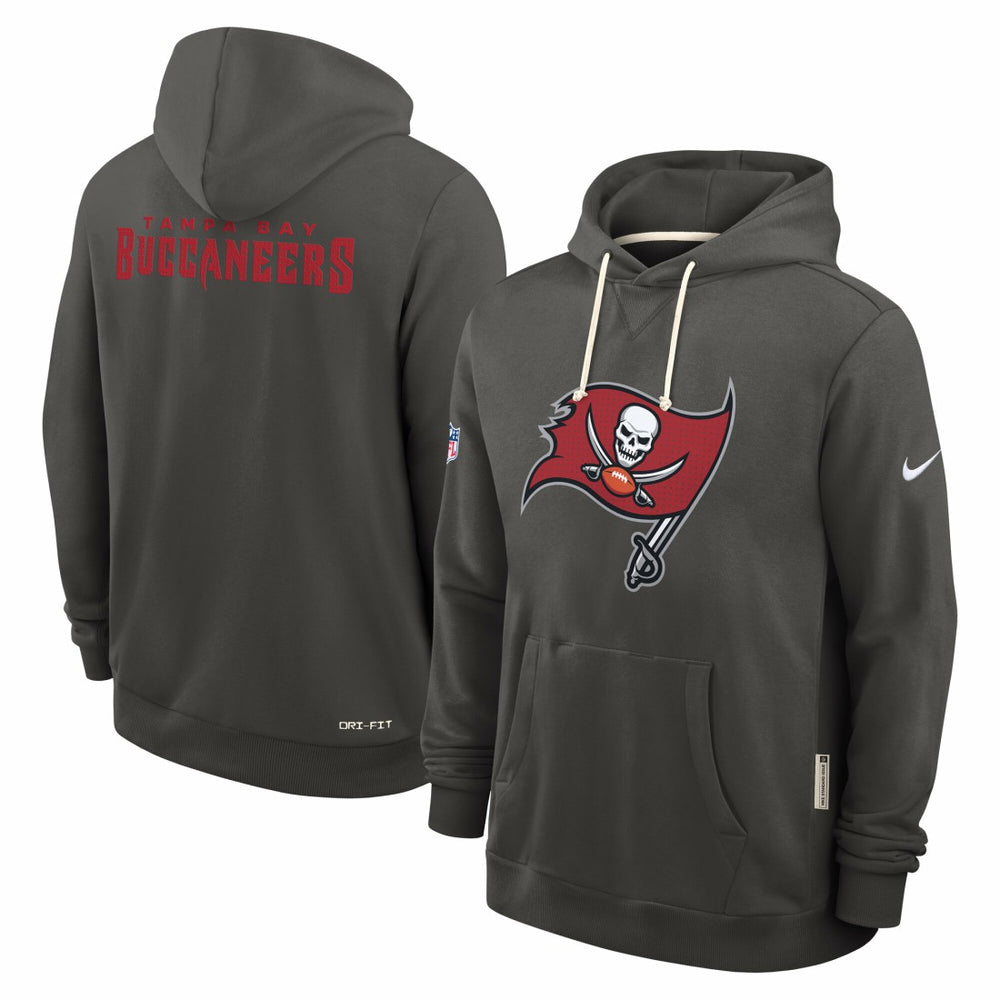 Tampa Bay Buccaneers Sideline Standard Issue Initial Home Dri-FIT Hoodie - Pewter - Nike