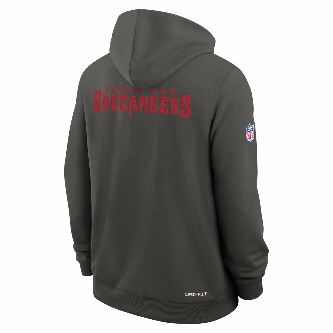 Tampa Bay Buccaneers Sideline Standard Issue Initial Home Dri-FIT Hoodie - Pewter - Nike
