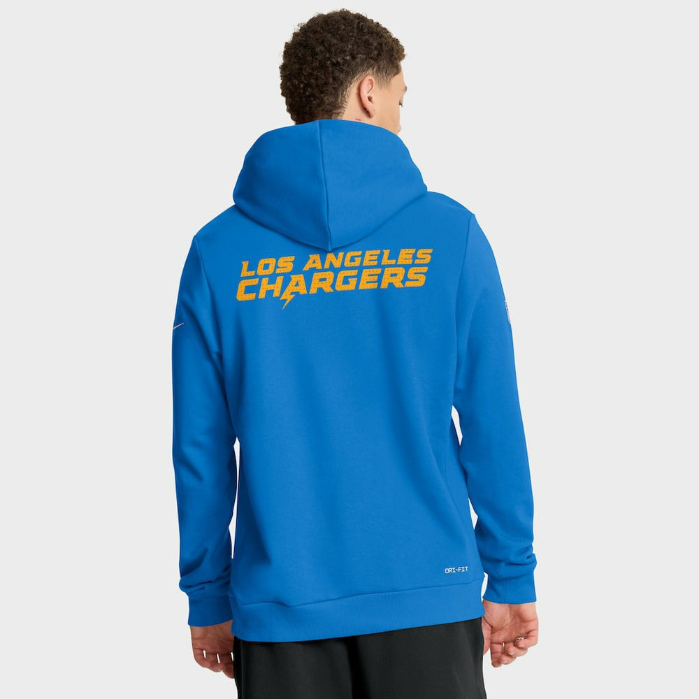Los Angeles Chargers Sideline Standard Issue Initial Home Dri-FIT Hoodie - Powder Blue - Nike