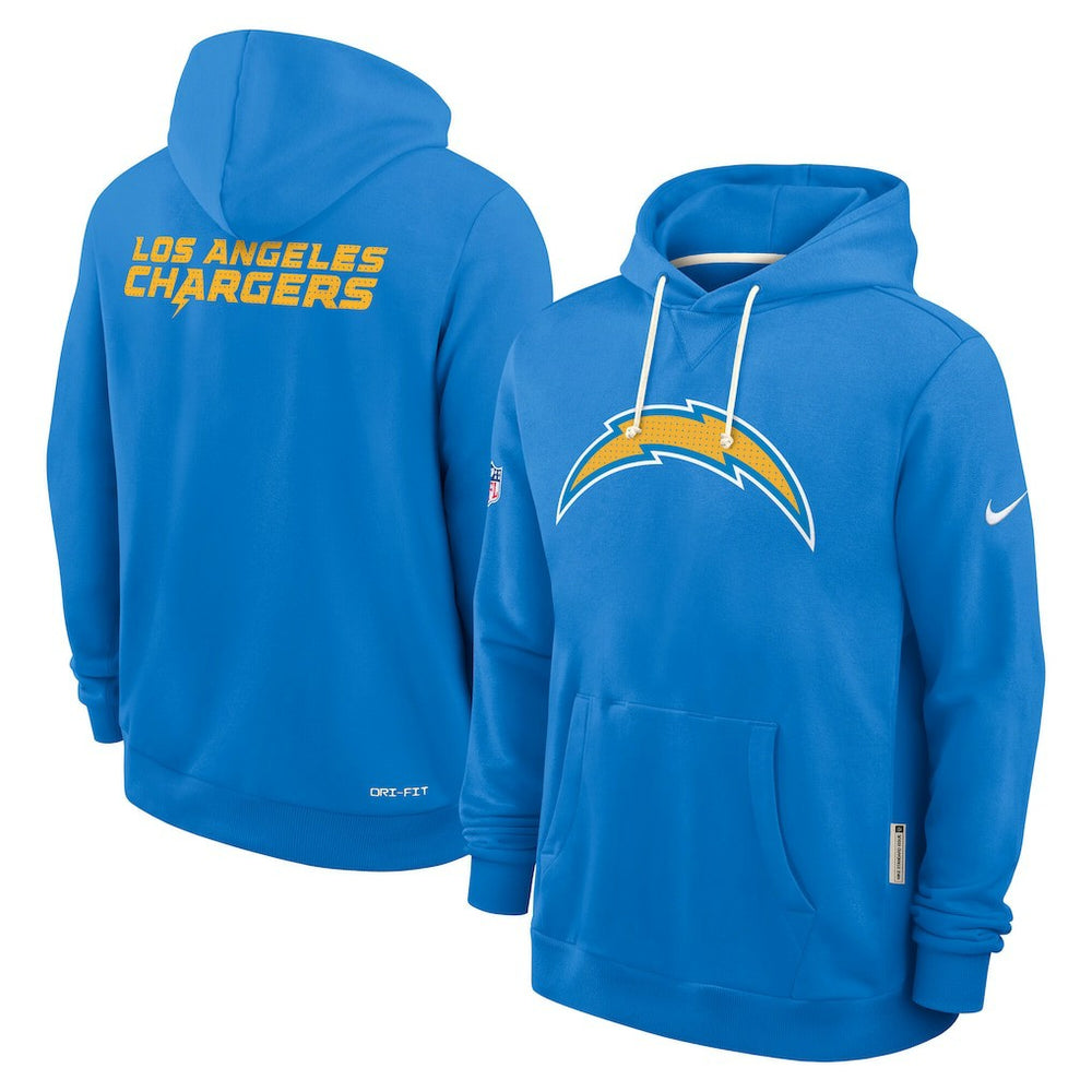 Los Angeles Chargers Sideline Standard Issue Initial Home Dri-FIT Hoodie - Powder Blue - Nike