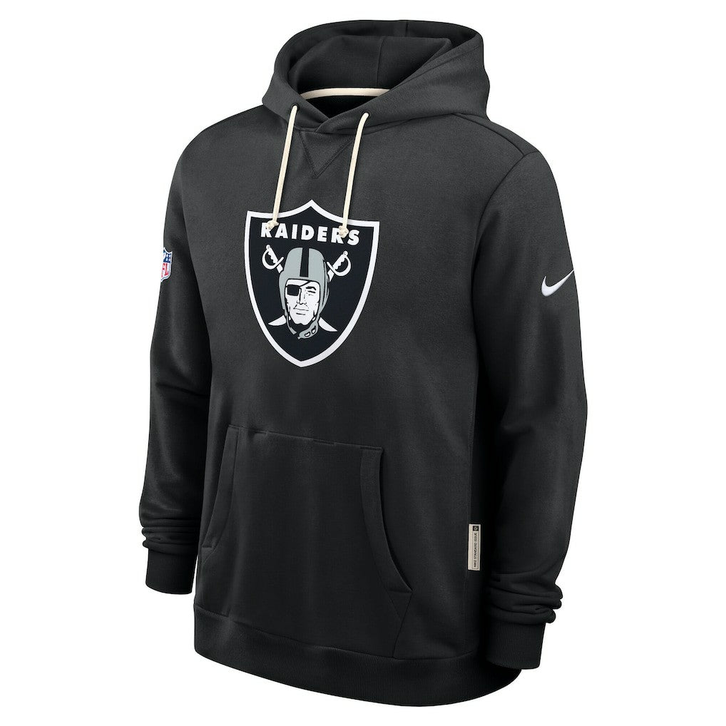 Las Vegas Raiders Sideline Standard Issue Initial Home Dri-FIT Hoodie - Black - Nike